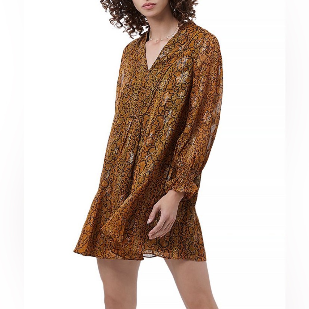snake print dress